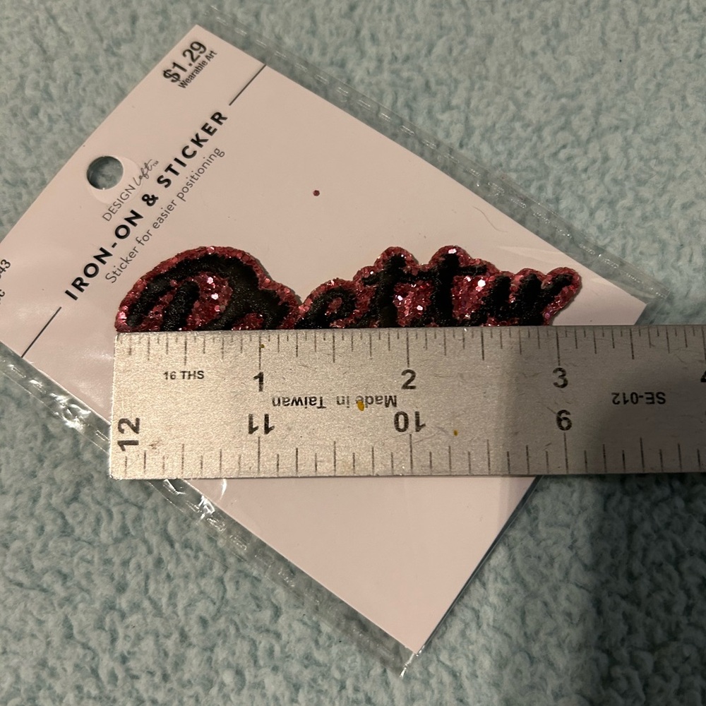 Barbie Pink Script Iron-On Patch - Picture 13 of 15